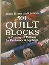 501 Quilt Blocks: A Treasury of Patterns for Patchwork & Applique (Better Homes and Gardens Cooking) (Better Homes and Gardens Crafts)
