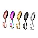 COLLBATH Baby Pudding Bowls for Steaming Dessert Spoons Asian Serving Dish Saucier Drawing Spoons Gravy Spoon Appetizer Spoons Silver Dinner Spoons Ice Cream Spoon Sugar Appliance Handle