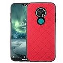 ELISORLI Compatible with Nokia 6.2/7.2 case Rugged Thin Slim Cell Accessories Anti-Slip Fit Rubber TPU Mobile Phone Protection Full Body Silicone Shockproof Cover for Nokia6.2 Nokia7.2 Women Men Red