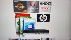 HP Mini Gaming PC AMD Ryzen 5 16GB 128GB SSD Radeon RX Vega Computer Windows 11