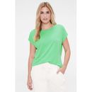 Rundhalsshirt SENSES.THE LABLE Gr. S, grün (simply green) Damen Shirts Jersey mit Necktape