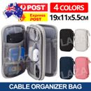 Travel Electronic Accessories Cable Organizer Bag Case USB Charger Storage Pouch