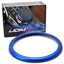 iJDMTOY 1pc Blue Aluminum Ring Compatible With BMW 1 2 3 4 5 6 7 Series X3 X4 X5 X6 Center Console iDrive Multimedia Controller Knob (Fit All Fxx Chassis Codes)