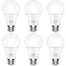 DiCUNO E27 Bulb, LED Light Bulb, 60W Equivalent, Daylight White 5000K, 9W 806LM, CRI 90, A60 Edison Screw Bulbs, Non-dimmable, Energy Saving E27 LED Bulbs for Home Lighting, Pack of 6