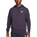 Nike Men's Pullover Fleece Club Hoodie, Cave Purple/White, XX-Large