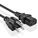 Omnihil 5 Meter Long AC Power Cord Compatible with BenQ GL2460HM 24 Inch Full HD 1080p 2ms LED Gaming Monitor