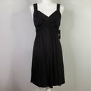 New York & Company soho Goddess Short Mini Dress Black Sleeveless Womens XS