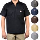 Ben Davis Short Sleeve 1/2 Zip Up Shirt (Multicolor)