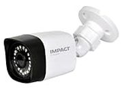 Impact by Honeywell 2MP Bullet CCTV Camera I 1080P real time high resolution AHD Wired Outdoor Camera I6MM Fixed Lens Up to 20M IR Distance ISoft OSD Controller I Made In India I Plastic Housing-White