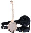 Deering Goodtime Deco Americana Openback Banjo 12" Rim Clawhammer Open Back with Instrument Alley Hard Case Combo - Made in USA