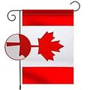Embroidered Canadian Garden Flag 12.5X18 Inches -Double sided Nylon 210D Maple Leaf Outdoor Home & &House Decoration Farmhouse Summer Yard Outdoor Patriotic Decor