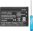 [2000mAh] CTR-003 Battery for Nintendo 3DS N3DS CTR-001 MIN-CTR-001 Gaming Console with Repair Tool