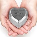 Perfect Memorials Custom Engraved Champagne Heart Keepsake Cremation Urn (3 Cu/in) - Urn Keepsake for Ashes/Display at Home/Personalized Engraving/A Beautiful Tribute to Your Loved One