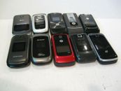 (LOT OF 10) Good Condition Cell Phones Multiple Brands FAST SHIPPING!