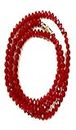 MPK Perfect Red Chain Crystal Mala stone beads single line chain and mala for women and girls (Size-18Inch)(CODE-JW001)