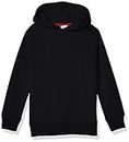 Amazon Essentials Boys' Fleece Pullover Hoodie Sweatshirts, Black, X-Large
