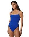 Square Neck Swimsuit T528542ELECTRIC BLUE (M)