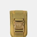 Vigor Universal Compact Nylon Waist Bag Pouch Fasten Lock Card Holder Organizer Combo Gear Keeper, Phone Case Hunting Molle Pouch - Bulk 3 Sets - Green