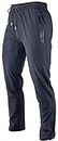 Men's Lightweight Quick Dry Hiking Running Pants Outdoor Sports Breathable Zipper Pockets Athletic Work Pants Navy XL