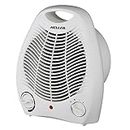 Heller 2000W Upright Electric Fan Heater Room/Floor Adjustable Thermostat White