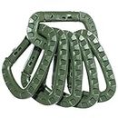 PARACORD PLANET Tactical Carabiner Keychain 6 Pack - Durable Plastic Carabiners - Lightweight Spring Snap Gear - Utility Hooks for Backpacks, Buckles, Hanging Gear, and Outdoor Recreation