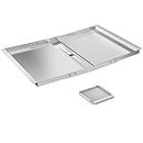 GLOWYE Grease Tray for Drip Pan - Universal Stainless Steel Grease Tray Grill Replacement Parts for Dyna-Glo Grill and Most 3/4/5 Burner Gas Kenmore Expert, Uniflame, Backyard