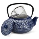 Japanese Cast Iron Teapot with Infuser for Loose Leaf and Tea Bags (34oz)