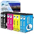 GoToners 603XL Cartridges Compatible with Epson 603 XL Multipack for Expression Home XP-2100 XP-2105 XP-3100 XP-4100 Workforce WF-2810 WF-2830 WF-2850 (2 Black, 2 Cyan, 2 Magenta, 2 Yellow)