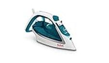 Tefal EasyGliss Plus FV5718 Iron Dry & Steam Iron Durilium Soleplate 2400 W Turquoise Blanc