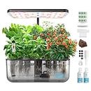 iDOO Hydroponics Growing System Kit, 12Pods Herb Garden with LED Grow Light, Indoor Plants Garden Tool for Home Kitchen School, Healthy Food for Vegan, Kids, Good for Mental Health