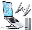 Laptop Stand for Desk, TEUMI Aluminum 5-Levels Adjustable Portable Computer Stand Laptop Cooling Pad, Ventilated Laptop Riser Compatible with MacBook Pro Air, Notebook, Lenovo, Dell, 10-15.6”