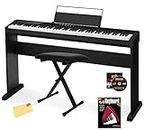 Casio CDP-S160 88-Key Compact Digital Piano Bundle with CS-46 Stand, Adjustable Bench, Instructional Book, Austin Bazaar Instructional DVD, Online Piano Lessons, and Polishing Cloth