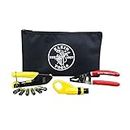 KLEIN TOOLS Coax Cable Installation Kit with Zipper Pouch, VDV026-211