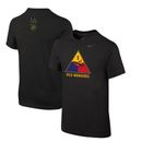 Youth Nike Black Army Knights 1st Armored Division Old Ironsides Operation Torch T-Shirt