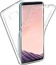 KP TECHNOLOGY Galaxy S8 - (360 Front + Back Protection) Full Complete Protection For Samsung Galaxy S8 Gel Case - Clear