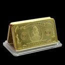 1000 Dollar Gold Bars - Gold Plated Nuggets - Rare - Gifts Collecting
