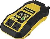 STANLEY PI500S Power Inverter 500W Car Converter: Dual AC Outlets, 3.1A USB Ports, 12V DC Adapter, Battery Clamps