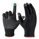 Polyester Gym Workouts Full Hand Gloves For Men Summer Bike Riding,Anti-Sweat Breathable For Gym/Hiking/Cycling/Travelling/Camping/Pubg & Free Fire,Full Finger Gloves-Multipurpose Use,Pack of 1 Pair