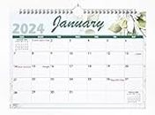 Accuprints 2024 Calendar for Wall (Black Wall) | Size 12 by 18 inch | Paper 120 gsm for writing