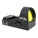 C-MORE Systems Micro Red Dot Sight RTS2B V5, 10 MOA, 1x Magnification, Made of Aircraft Grade Aluminum, Adjusts for Wind & Elevation, Ultra Bright, All Weather, Waterproof, Lightweight, Matte Black