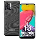 DOOGEE N50S(2024) Mobile Phones SIM Free Unlocked, Android 13 Smartphone, 9GB+128GB/1TB, Octa-Core, 20MP+8MP, 6.52 inch HD+ IPS Screen, 4200mAh, 4G Dual Sim Free Unlocked UK, GPS/Face Unlock - Black