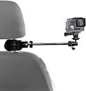 Auto-Kopfstützenhalterung / verstellbarer robuster Magic-Arm mit Klemmhalterungen für alle Smartphones/DSLR-Camcorder und Action-Kameras, perfekt für Autoaufnahmen, Vlogging und Videoaufnahmen