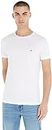 Tommy Hilfiger CORE STRETCH SLIM C-NECK TEE, S/S T-Shirts Hombre, Blanco (White), XL