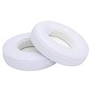 MMOBIEL Ear Pads Cushions Replacement for BEATS by Dr. Dre Solo 2 & 3 Wireless Headphones With Memory Foam Protein Leather (White)