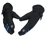 Alexvyan -20℉ Snow and Windproof Thermal Soft Warm Winter Gloves (Fur/Fleece Inside) for Riding, Protective Warm Hand Riding Cycling, Byke, Bike, Scooty,Motorcycle for Men & Boy,Male (Black)