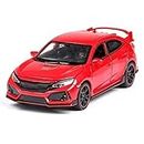 Sevriza die-cast Metal car Pull Back with openable Doors & Light, Music Great Gifts for Boys and Girls (66041-GL500) Red