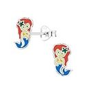 Aww So Cute 92.5-925 Sterling Silver Mermaid Earrings for Kids And Girls Pure Silver (ER1863)