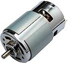 Boosty® High Speed Low Noise RPM Torque 12V Brushed DC Big Strong Motor, DIY Project (Multicolor)(Alloy Steel)