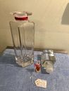 RED EXTRAORDINARY PERFUME DUMMY HUGE GLASS BOTTLE STORE COUNTER DISPLAY & MINI