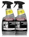 Weiman Stainless Steel Cleaner and Polish - (2 Pack) - Protects Appliances from Fingerprints and Leaves a Streak-Free Shine for Refrigerator Dishwasher Oven Grill etc